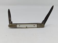 Vintage Robeson Shuredge Blade White Pearl Folding Pocket Knife Rochester NY picture