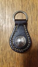 Leather Buffalo nickel Keychain picture