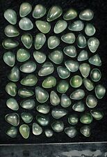 200 CT Light Green Color Prehnite Cabochons, best for Jewellery. 64 pieces lot picture