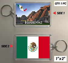 New Keychain Gift Mexico Veracruz Estado Mexican Flag Souvenir Car Key picture