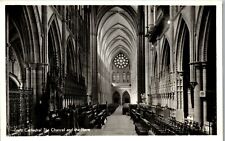 truro cathedral the chancel and nave Cornwall Vintage RPPC AU1 picture