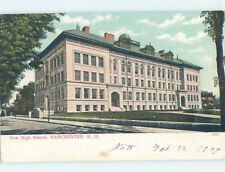 Pre-Chrome HIGH SCHOOL SCENE Manchester New Hampshire NH 6/28 AG6554 picture