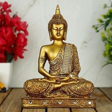 Polyresin Sitting Buddha Idol Statue Showpiece For Home Decor Decoration picture