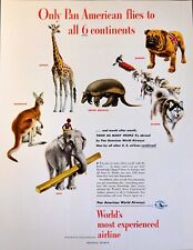 1949 Pan American World Airways Pan Am Alaska Asia Europe Africa Print Ad picture