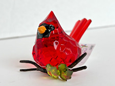 Ganz Crystal Expressions CARDINAL Red Bird Figurine Acrylic 4