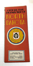 1946 Official Highway Map of North Dakota - Governor Fred Aandahl picture