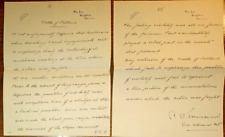 Admiral Cyril Samuel Townsend (1875-1949) Signed Letter ~ RE: Battle of Jutland picture