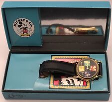 NOS NEW IN BOX Mickey Mouse by Seiko Jaz Disney Collectable Watch Gold Color picture