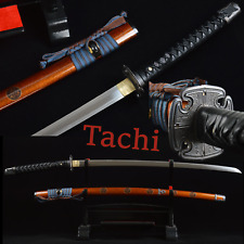 Clay Tempered T10 Steel Real Yokote Japanese Samurai Tachi Battle Ready Sharp picture