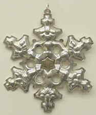 Gorham Silver Snowflake Ornament 1982-Sterling Snowflake - No Box 68477 picture