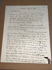 1853 Letter to Famous Hartford CT Lawyer on Governor Jonathan Law Genealogy picture
