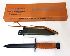 Repro M1 Carbine WWII Bayonet Knife With M8 Scabbard No Canvas  / Collectors Box picture