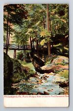 Philadelphia PA-Pennsylvania, Rustic Bridge Arbor, Antique, Vintage Postcard picture