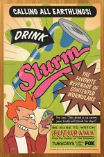 1999 Futurama Fry & SLURM Vintage Print Ad/Poster FOX TV Series Retro Cool Art picture