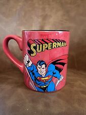 Superman Sparkle Mug TM DC Comics Man Of Steel Sticker Peeling Read Description picture