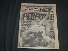 1998 MAY 18 NEW YORK POST NEWSPAPER - DAVID WELLS THROWS PERFECT GAME - NP 4122 picture