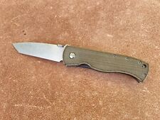 Emerson CQC-7B Right-Hand Grind Green Micarta #22 Tactical Elements Exclusive picture