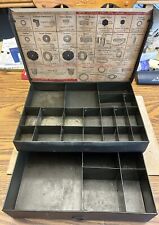 Vintage Genuine United Parts Fuel Pump Service Parts Cabinet Display Metal picture