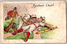 Rare c 1910 Vintage Postcard - Baseball Card Cartoon - Doctor - Rare Postcard picture