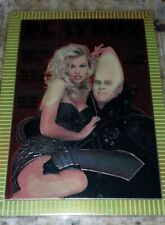 1995 PLAYBOY CHROMIUM COVER PAMELA ANDERSON/DAN AKROYD CONEHEAD CARD picture