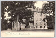 Postcard Williams Hall, Agricultural College, Lansing, Michigan c1904 B162 picture