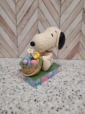 Jim Shore Enesco Peanuts “Hooray For The Easter Beagle” Figurine 4042382 picture