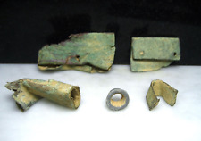 Harrison's Landing VA Civil War Relic 5 Misc Dug Damaged Brass Parts Case Filter picture