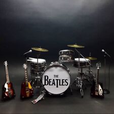 Miniature set drum and guitar THE BEATLES plus microphone picture