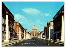 Vintage 1970s - Lateran Agreements Street - Rome, Italy Postcard (UnPosted) picture