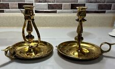 2 Vintage Mystic Seaport BRASS SHIP Candle Sconce Table or Wall Candlestick picture