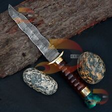 Hand Forged Damascus Steel Blade Handmade Damascus Hunting ,Camping Knife  picture