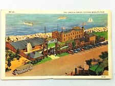 Vintage Postcard 1910s The Lincoln Group Chicago World's Fair Ocean & Boat Scene picture