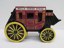 Coin Bank Stage Coach Wells Fargo & Union Trust Co Cast Iron 1998 No Key picture
