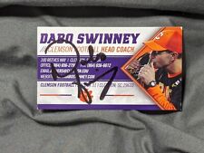 Dabo Swinney Autograph Signed Business Card Clemson  picture