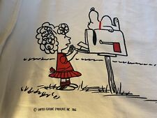 Vintage “WE LOVE YOU CHARLIE BROWN” Blanket 1966 United Syndicate 99” X 94” picture
