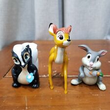 Vintage Disney Bambi, Thumper, and flower Lot of 2 Figurines picture