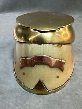 SUNSTAR Racehorse Hoof Trophy Inkwell Early 1900’s picture