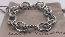 David Yurman Sterling Silver Oval Link Cable Chain Bracelet picture