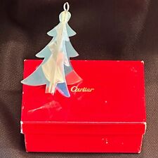 CARTIER Sterling Silver Christmas Tree Christmas Ornament Vintage 1980 picture