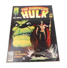  Rampaging Hulk Magazine #5 Sub-Mariner Starlin Cover B&W 1977 Marvel VG+ picture
