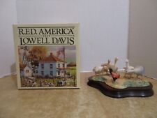 Lowell Davis R.F.D. 1987 When  3 Foot's A Mile  Schmid Rooster & Geese 122/950 picture