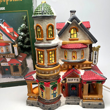 Copperfield Keepsake Lighted Antiques Gift Shop w/Box & Light, Christmas Village picture