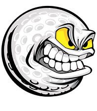 MEAN GOLF BALL PGA LIV GOLF  Sticker /  Decal  | 10 Sizes with TRACKING picture
