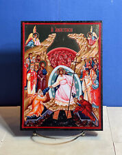 The Resurrection of Christ-Orthodox high quality byzantine style Wooden Icon 6x8 picture