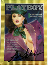 1995 Signed Playboy Chromium Cover Card ~ AVA FABIAN Auto ~ POTM August 1986 picture