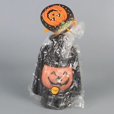 Halloween Candle Pumpkin Lantern 1997 Magic Creations New in package 6 inches picture