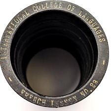 c1900s International College of Languages French Lesson 2M Cylinder Record Y1 picture