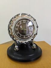 Old Vintage collelectble MAJAK MAYAK crystal Table Mantel Clock USSR brown dial picture