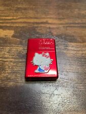 Sanrio Hello Kitty Zippo Oil Lighter Limited Rare 2009 Red Pre-owned JP AM223 picture