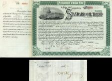 Standard Oil Trust issued to and signed by H.M. Flagler - Autographed Stock Cert picture